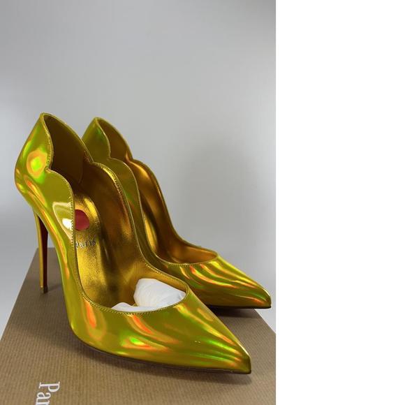 CL Hot Chick Pumps Iridescent Snakeskin Multicolor